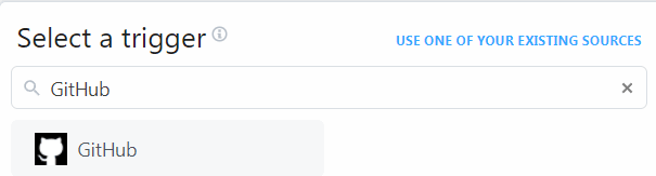 Selecting a Trigger for GitHub - GitHub WooCommerce Integration